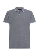 Linen Pique Reg Polo Navy Tommy Hilfiger