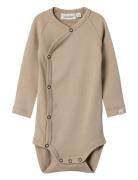 Nbngayo Ls Slim Wrap Body Lil Brown Lil'Atelier