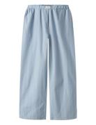 Nlfhelles Poplin Wide Pant Blue LMTD