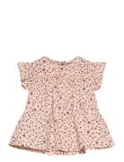 Floral-Print Blouse With Ruffles Pink Mango