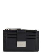 Hardware Snap Top Zip Cardholder Black Calvin Klein