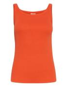 Kacarna Tank Top Orange Kaffe