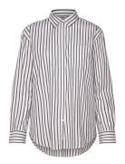 Rel Classic Poplin Striped Shirt Navy GANT