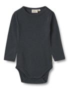 Wool Body L/S Lucca Blue Wheat