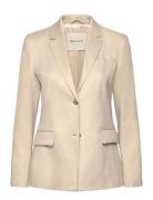 Slim Stretch Linen Blazer Cream GANT
