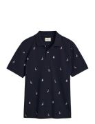 Embroidered Graphic Polo Blue GANT