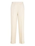 Linen Blend Pull On Pants Beige GANT
