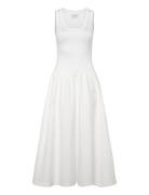 Jersey Woven Midi Dress White GANT