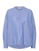 Cotton Linen Bib Shirt Blue Scotch & Soda