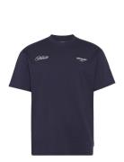 Elevate Embroidered Ss Tshirt Navy SIXTH JUNE