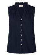 Blouse Navy FREE/QUENT
