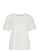 Viceliana O-Neck S/S Top White Vila