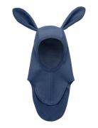 Balaclava Ears Cotton Fleece Navy Huttelihut