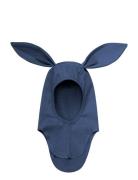Balaclava Ears Cotton Rib Navy Huttelihut