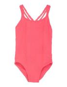 Swimsuit W. Stucture Pink Color Kids