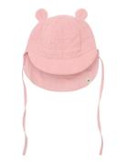Summer Hat Ears Muslin Pink Huttelihut