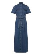 Ss Maxi Western Dress Blue Lee Jeans