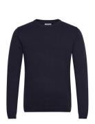 100% Recycle Knit Round Neck Navy Lindbergh
