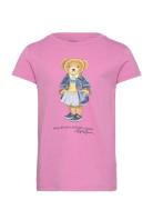 Polo Bear Cotton Jersey Tee Pink Ralph Lauren Kids