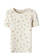 Nmfhiline Ss Slim Top Cream Name It