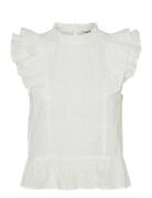 Vmkammy Sl High Neck Top Vma White Vero Moda