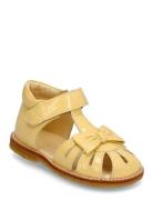 Sandals - Flat - Closed Toe - Yellow ANGULUS