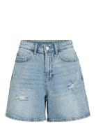 Vijaf Hw Destroy Denim Shorts Blue Vila