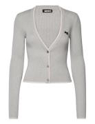 Fine Rib Cardigan Blue ROTATE Birger Christensen