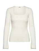 Corinne Knitted Top White Twist & Tango
