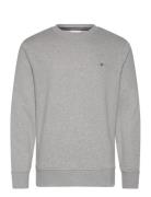 Shield Logo Cneck Grey GANT
