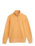 Sunfaded Half Zip Sweat Orange GANT