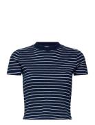 Cropped Tee Navy Lee Jeans