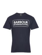 B.intl Ess Lg Logo Tee Navy Barbour
