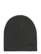 Essential Logo Knitted Beanie Grey Superdry