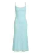 Adoni Mesh Midi Dress Blue Bardot