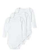 Nbnbody 3P Ls Solid Noos White Name It