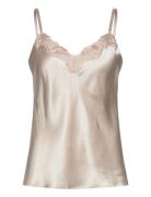 Pure Silk - Camisole W.lace Cream Lady Avenue
