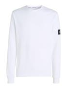 Badge Waffle Ls Tee White Calvin Klein Jeans