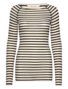 Amalie L/S Sailor Wool Top White Gai+Lisva