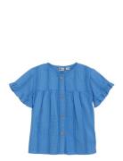 Ruffle Shirt Blue Daily 7