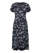 Raquel S/S V Nk Dress Navy French Connection
