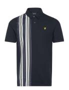 Deck Stripe Polo Shirt Black Lyle & Scott