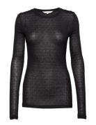 Fermi L/S Silk Top Black Gai+Lisva