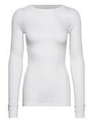 Fermi L/S Silk Top White Gai+Lisva