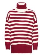 Striped Turtleneck Sweater Patterned Mango