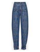 Button Detail Wide Jeans Blue ROTATE Birger Christensen