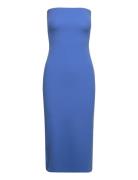 Strapless Dress Blue Mango