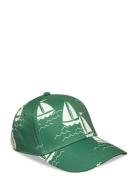 Sailing Boats Aop Cap Green Mini Rodini