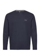 Waffle Ls-Shirt Navy BOSS