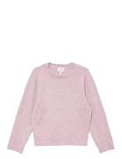 Vmdoffy Ls O-Neck Blouse Ga Noos Girl Pink Vero Moda Girl
